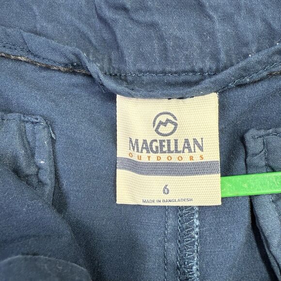 Magellan Happy Camper Shorts Womens 6 Black Outdoor Casual Travel Minimal - Picture 6 of 10